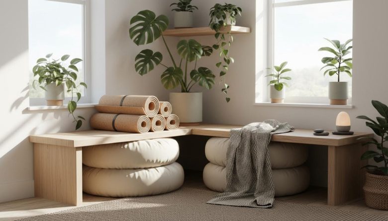 How to Set Up a Cozy Home Yoga Corner